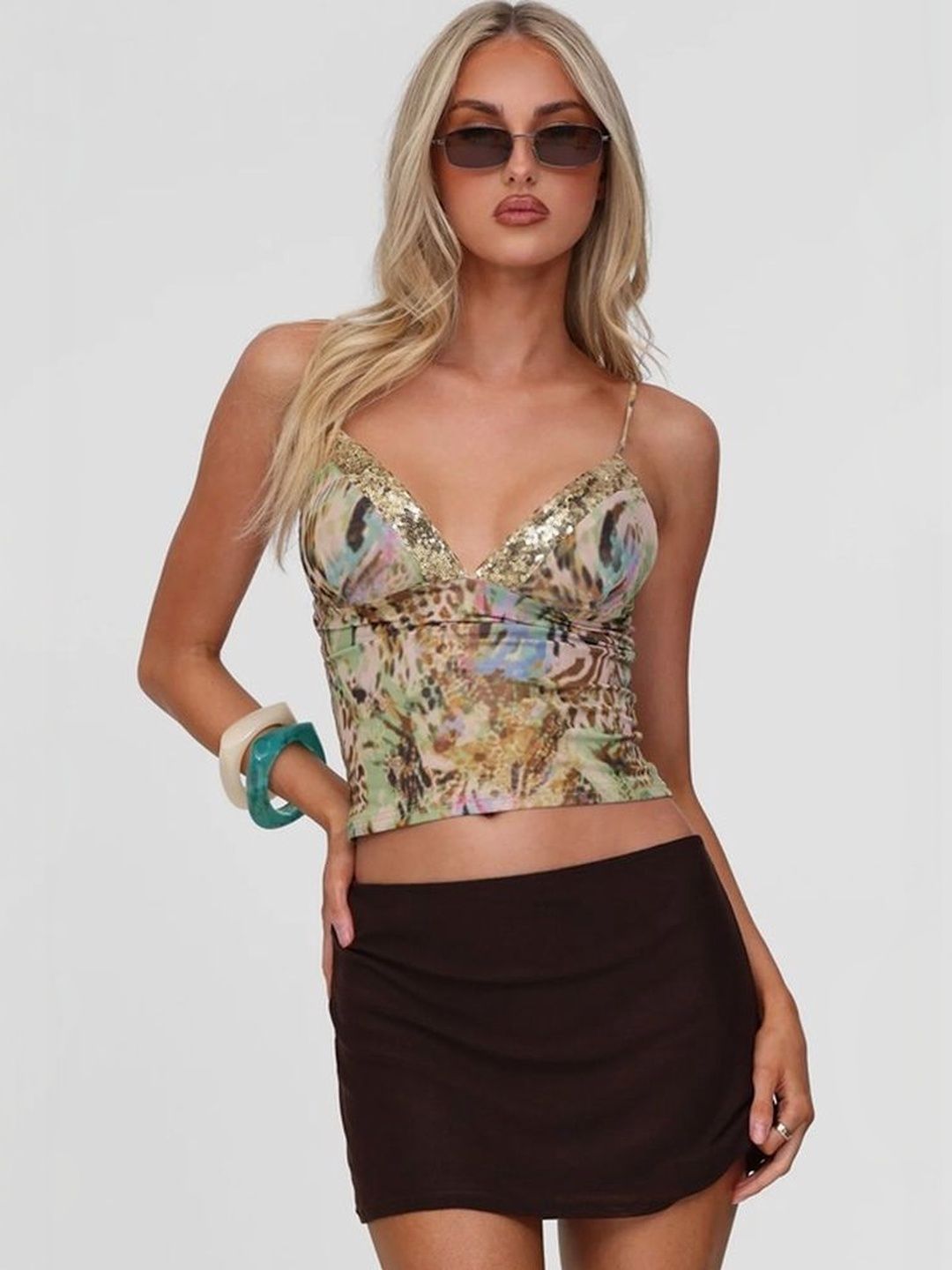 LULU & SKY Animal Print Crop Top-image-44