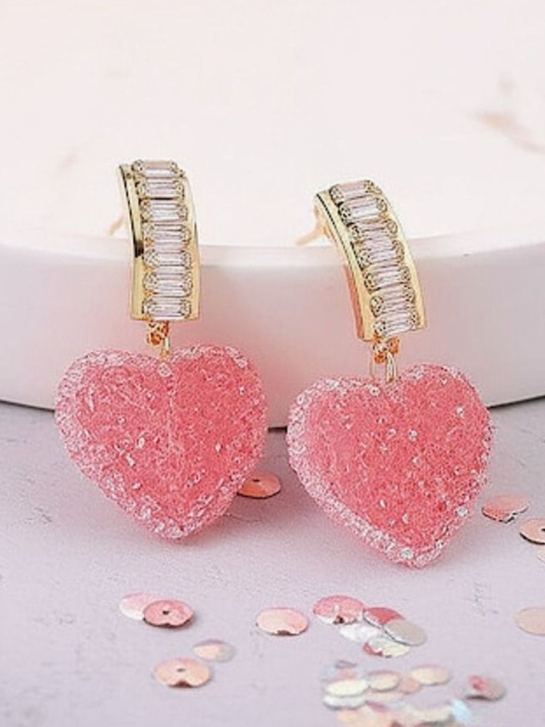 DressBerry Heart Shaped Drop Earrings-picture-42