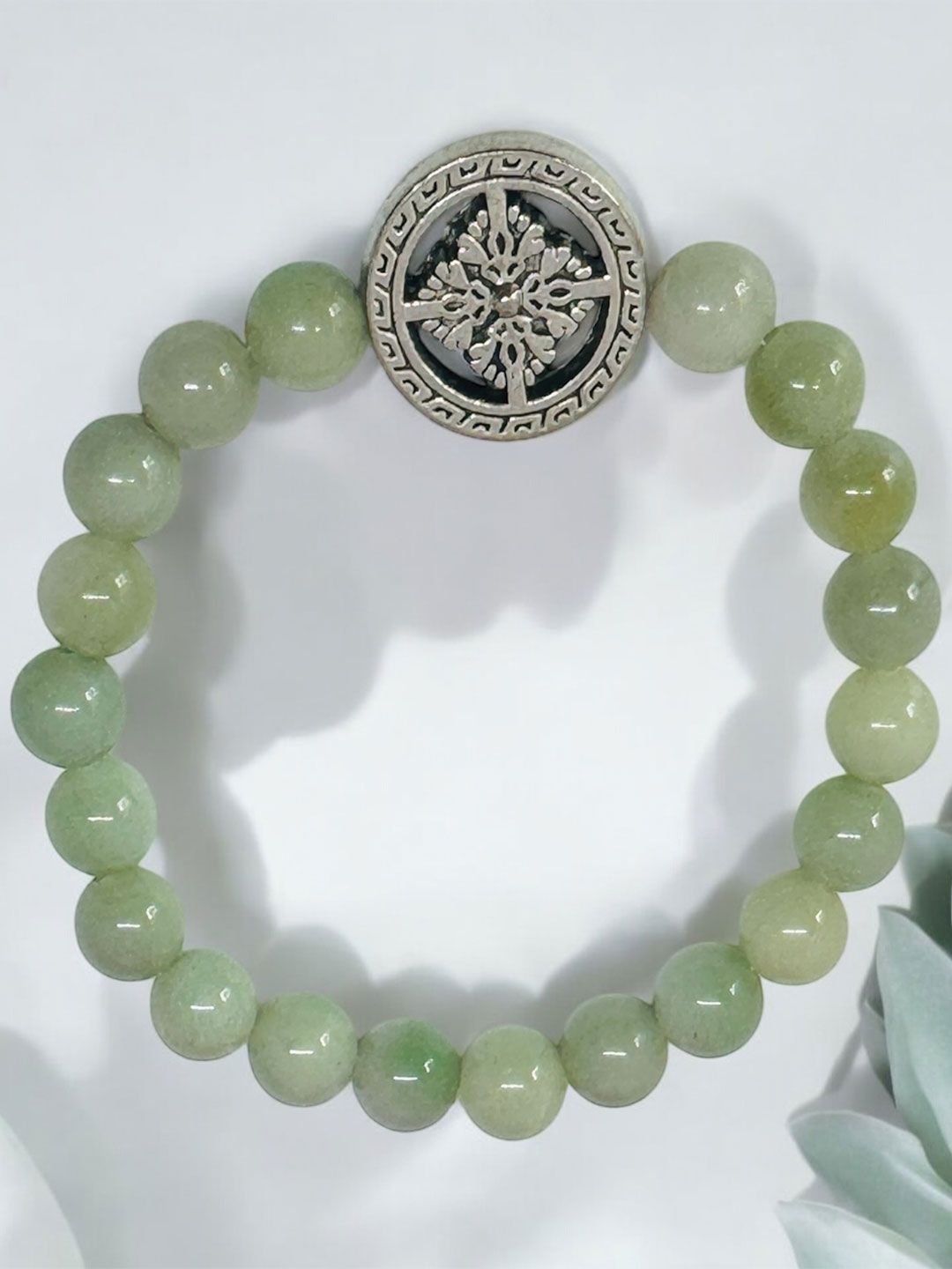 Gems Guru Unisex Green Aventurine Bracelet-picture-26