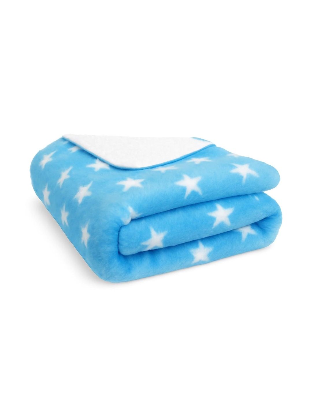 Bumpers the baby co. Blue & Blue Geometric Fleece 350 GSM Blanket-image-38