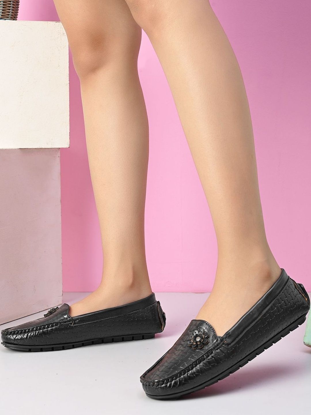 CORSICA Women Textured PU Loafers-picture-19