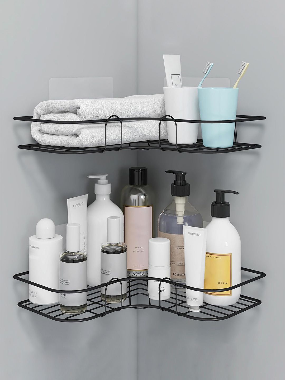 Plantex Black Contemporary Bathroom Caddy-image-19