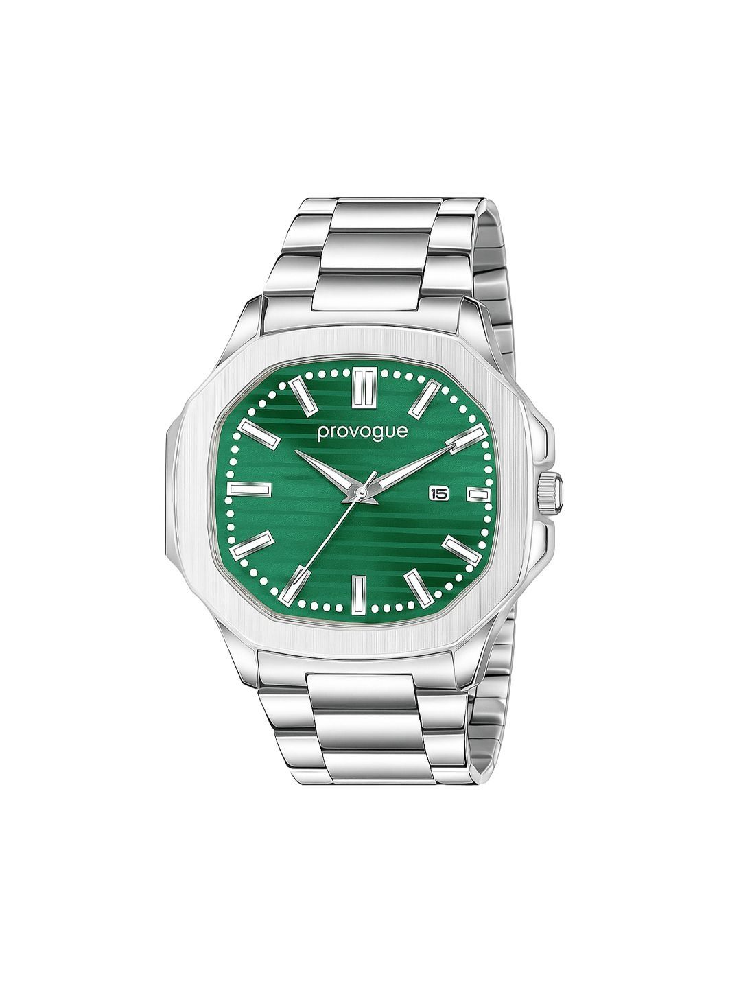 Provogue Men Dial & Stainless Steel Straps Analogue Watch SK-PG-4093-GRN-SILVR-image-17