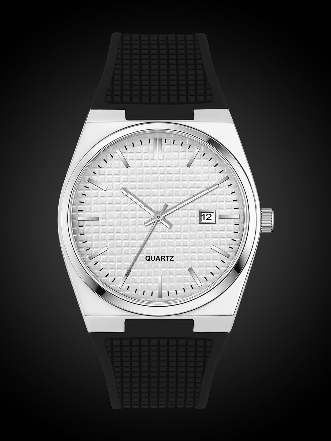 SWADESI STUFF Men Dial & Straps Analogue Watch AKASH SILICON WHITE 9-picture-2