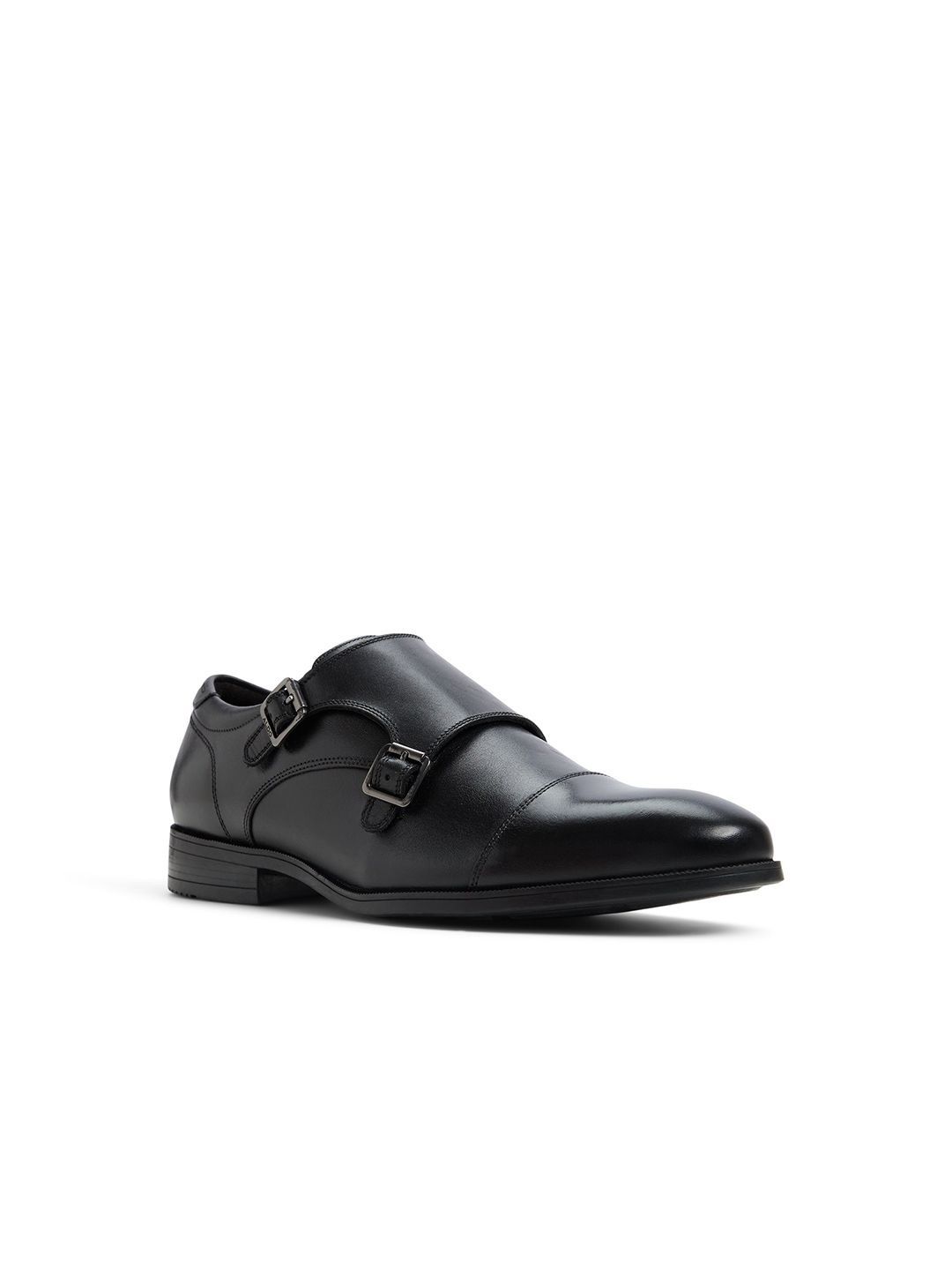 ALDO Men Round Toe Leather Formal Monk-picture-55