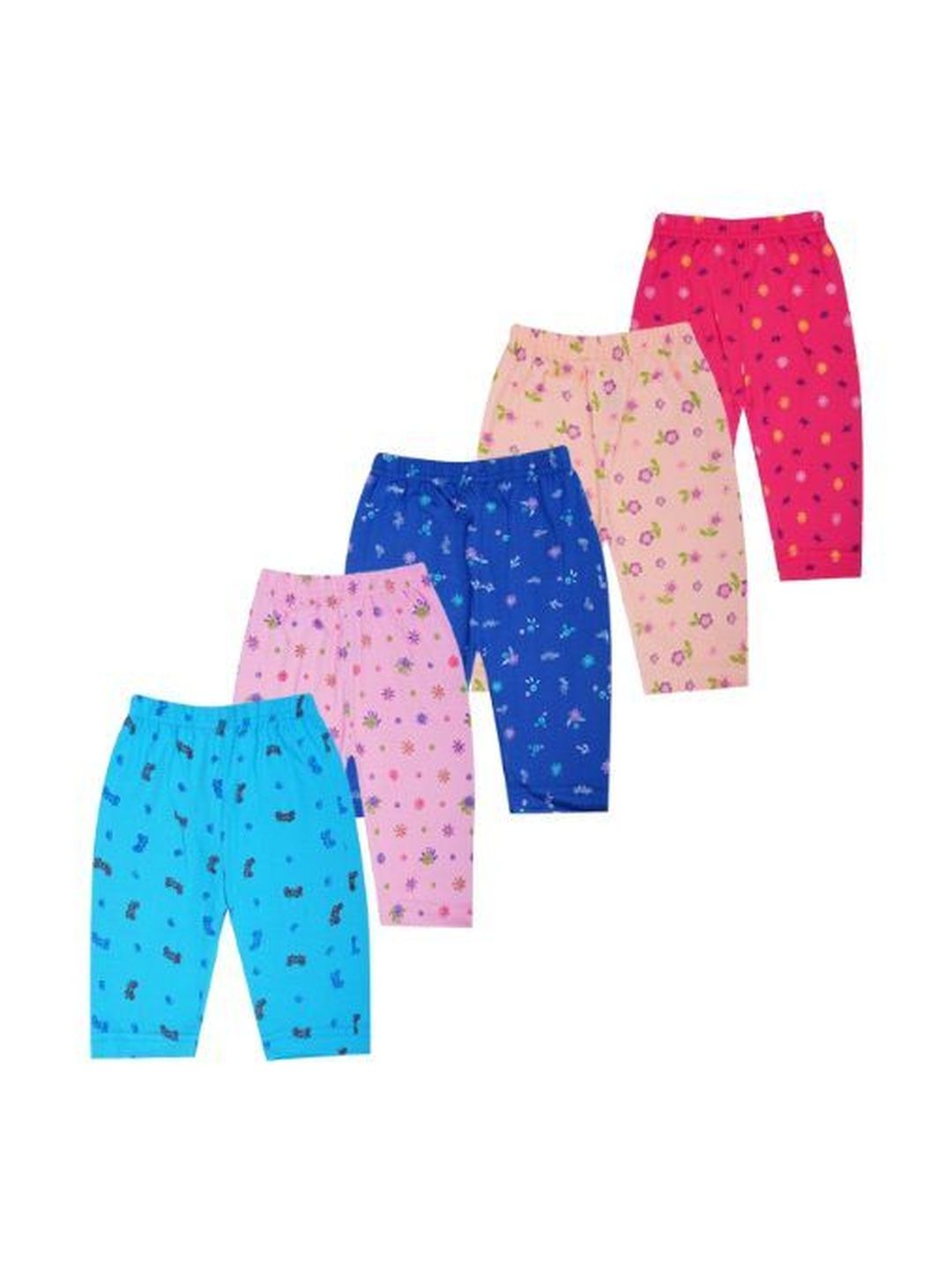 VIRUKSHAM Pack Of 5 Printed Mid Rise Lounge Pants-picture-54