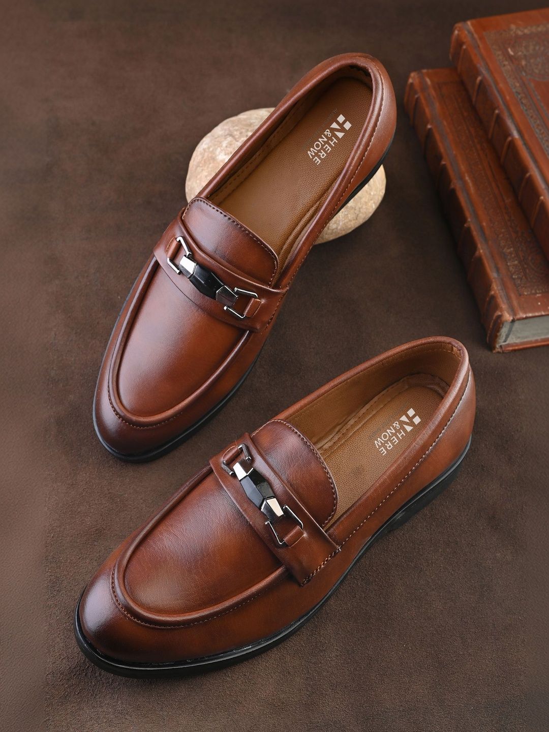 HERE&NOW Men Formal Monk Shoes