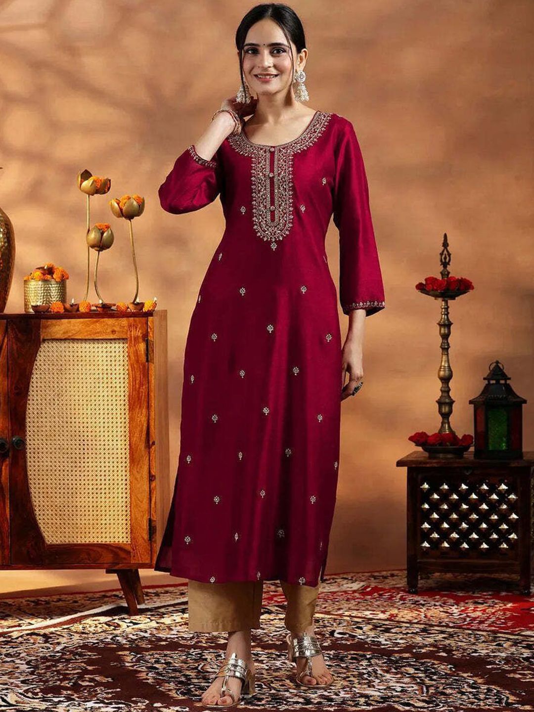 rarethread Women Khadi Khadi Kurta-picture-21