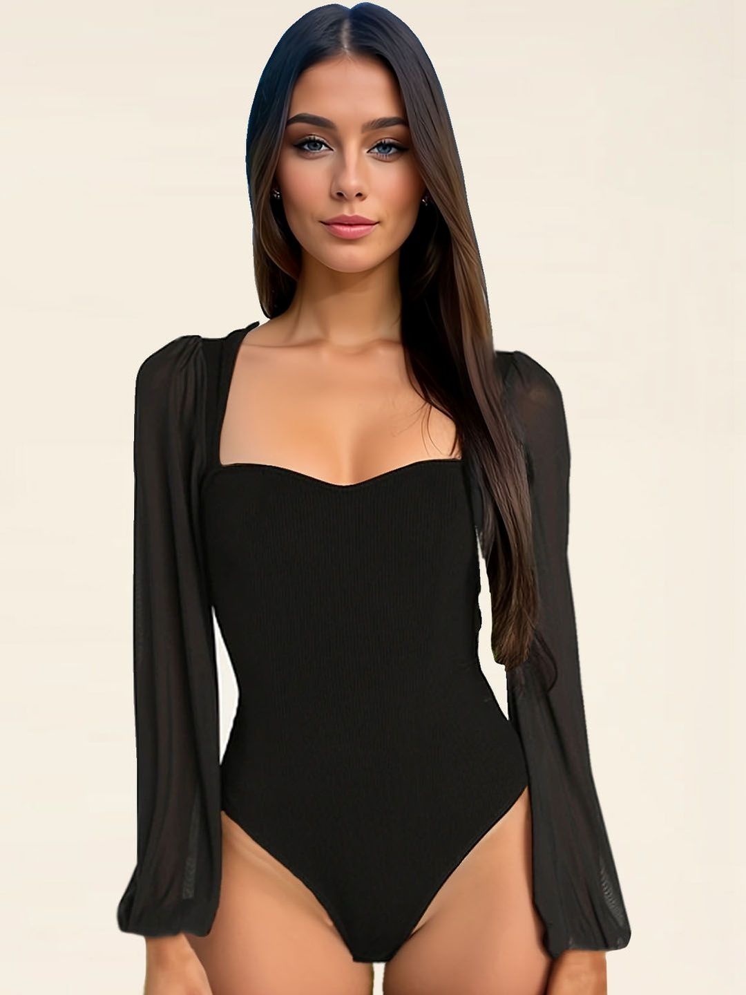 StyleCast Sweetheart Neck Bodysuit-picture-38