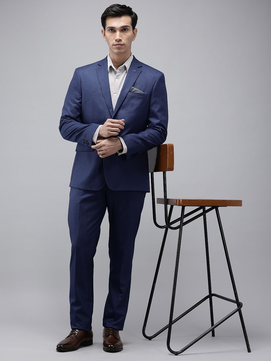 Theme Slim Fit Single-Breasted Two-Piece Formal Suit-image-8