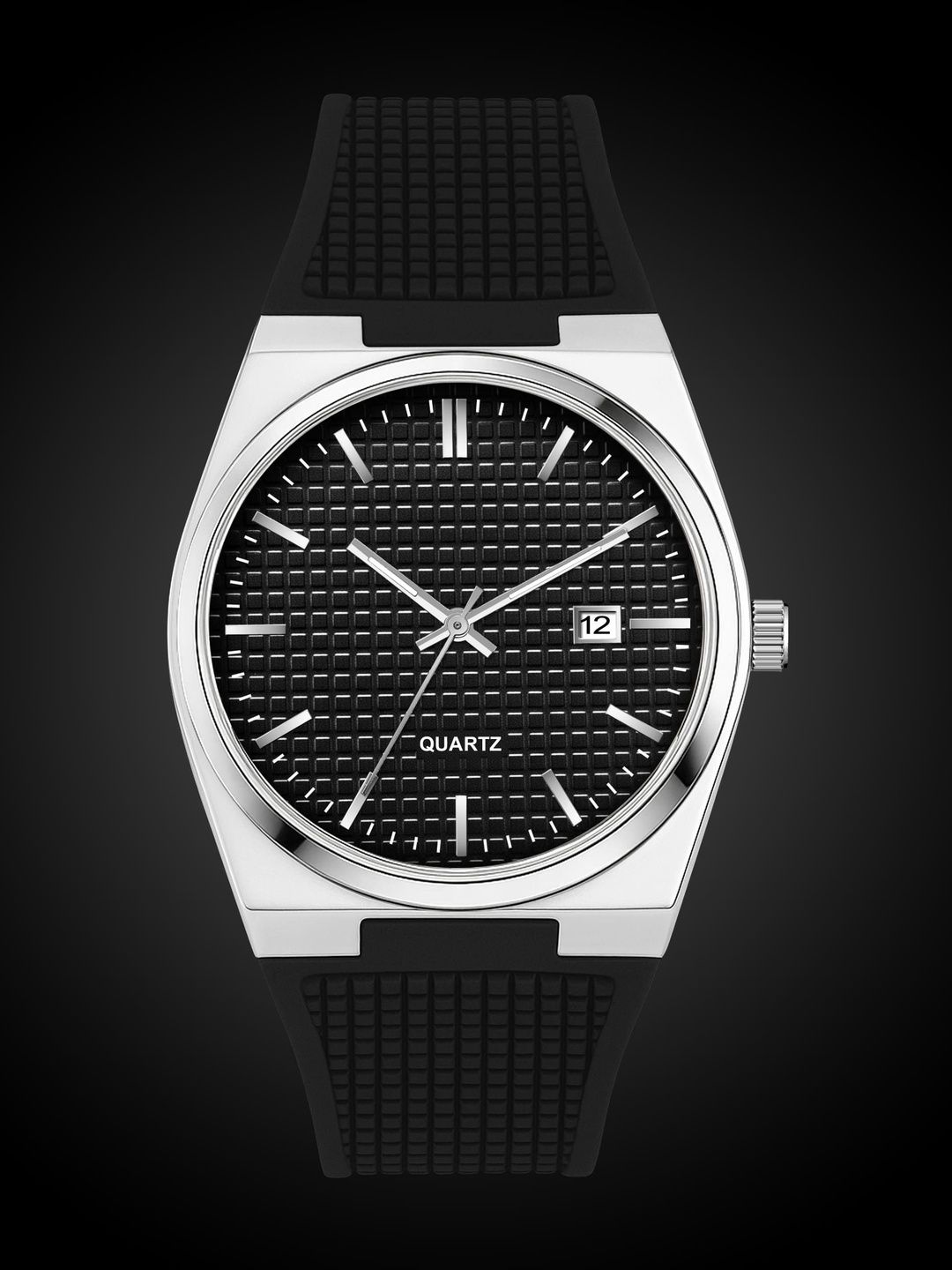 SWADESI STUFF Men Dial & Straps Analogue Watch AKASH SILICON BLACK 9-picture-5