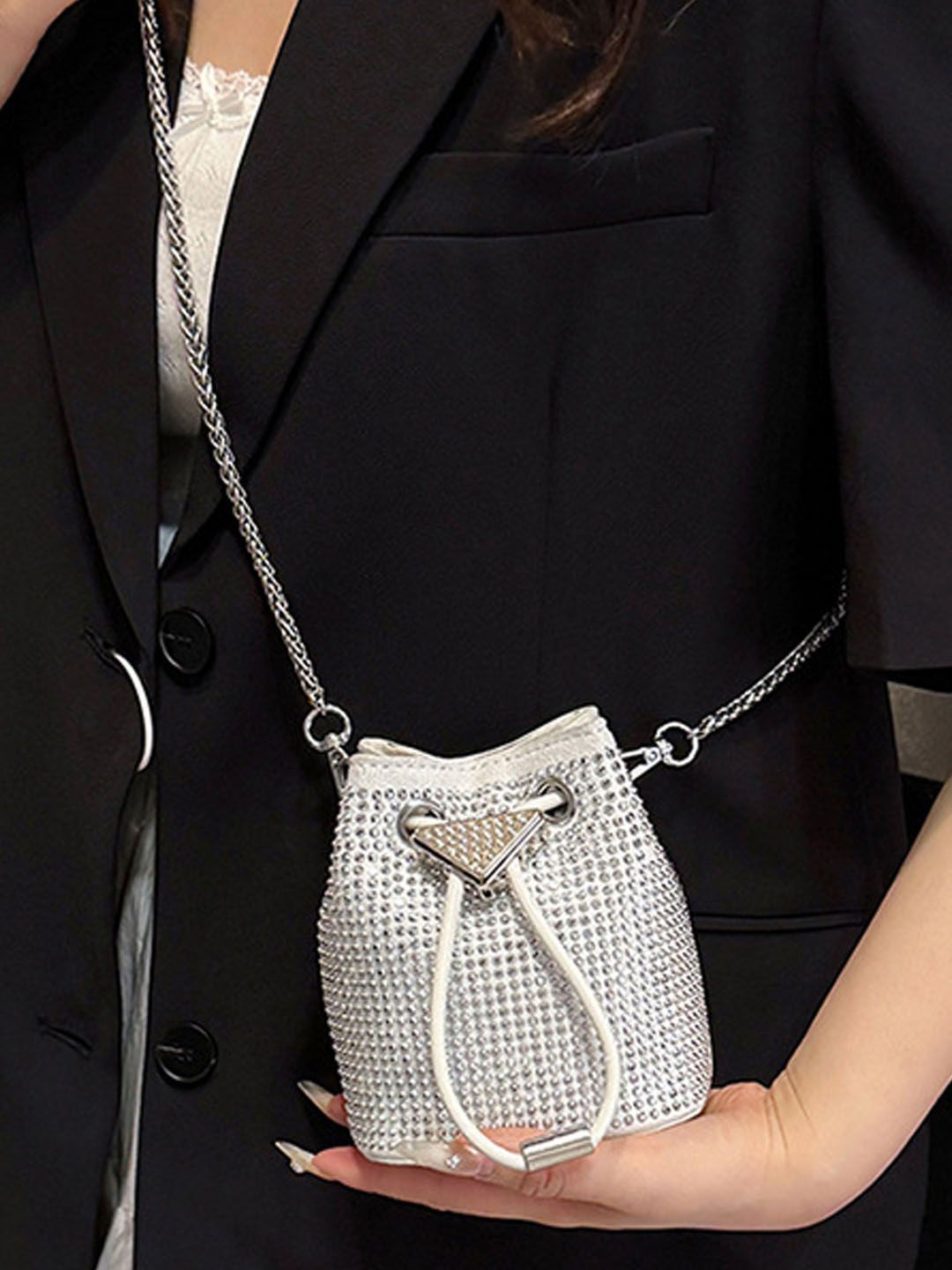 StyleCast PU Bucket Sling Bag with Bow Detail-picture-20