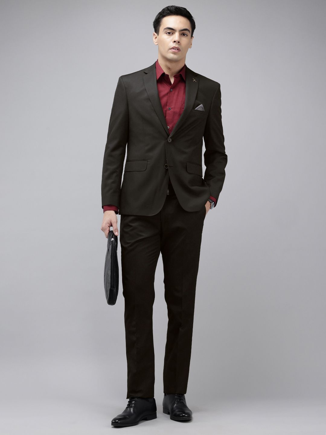Theme Slim Fit Notched Lapel Collar Single Breasted Formal 2-Piece Suit-picture-16