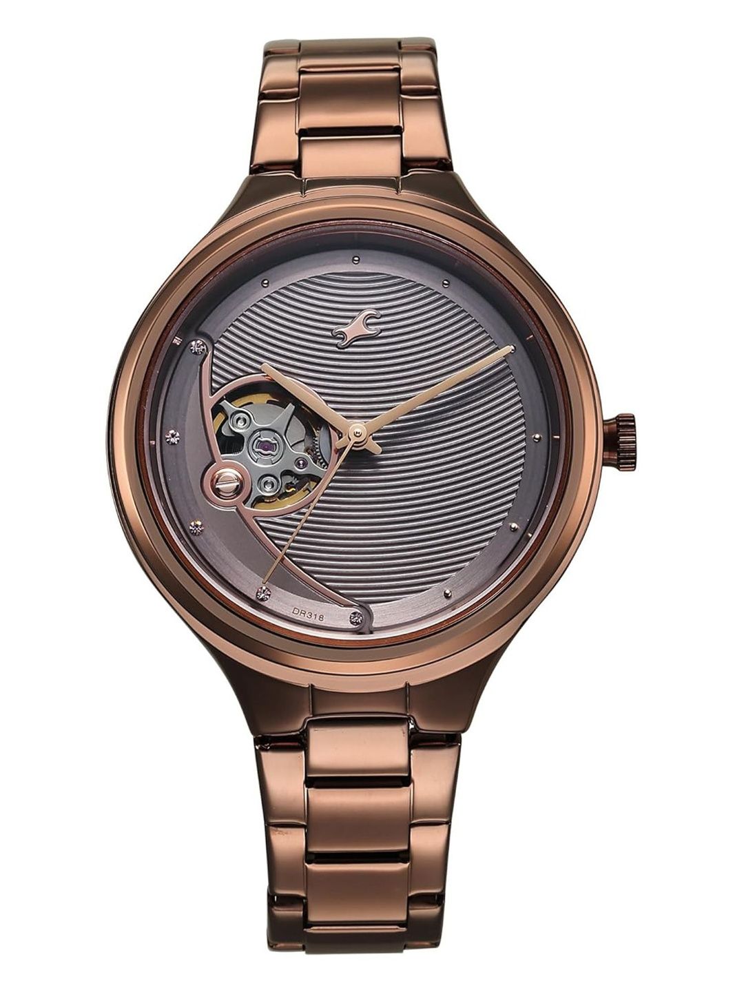 Fastrack Women Embellished Dial & Bracelet Style Straps Analogue Automatic Motion Powered Watch 6310QM01-picture-55