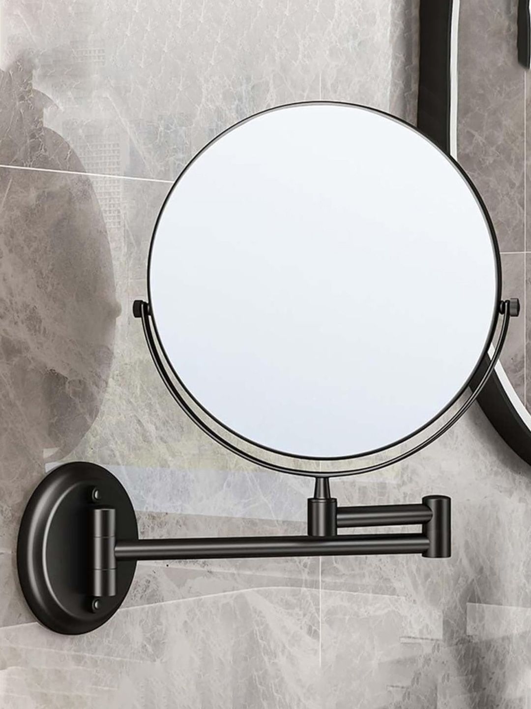 Plantex Silver-Toned Bathroom Magnifying Mirror-picture-18