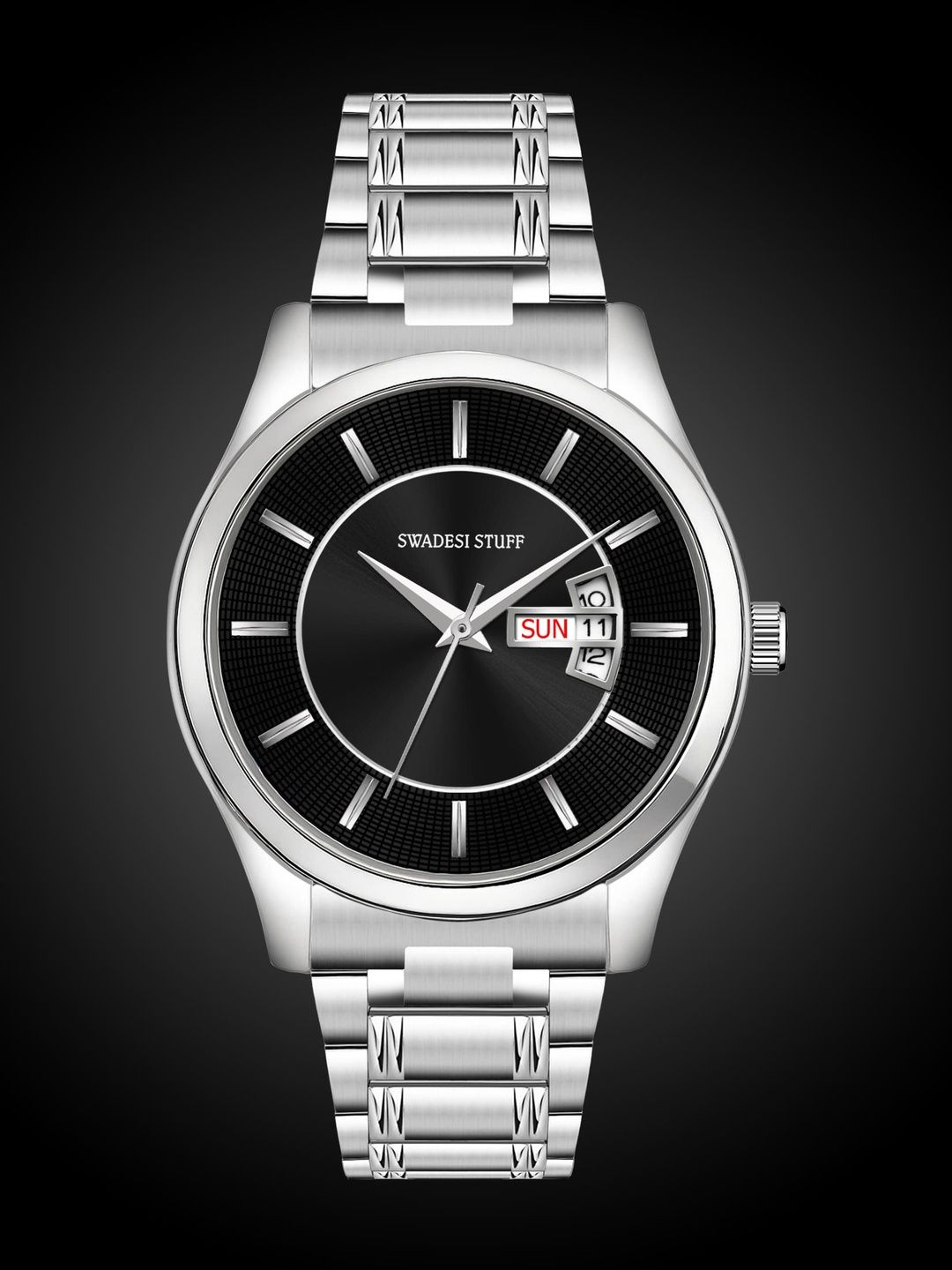 SWADESI STUFF Men Dial & Straps Analogue Watch SDS 170 BLACK-picture-6
