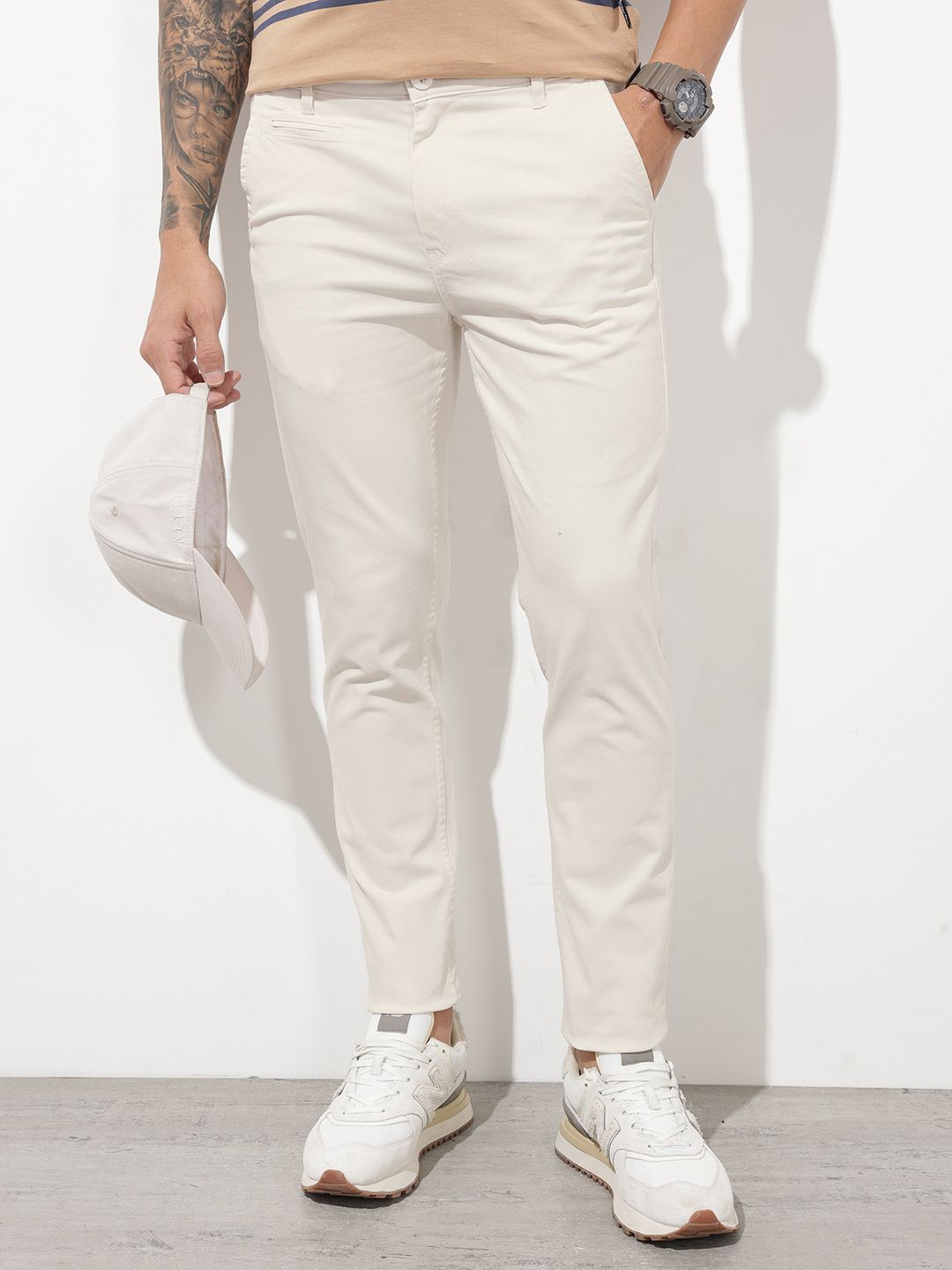 The Roadster Life Co. Men Chinos Casual Trousers-image-10