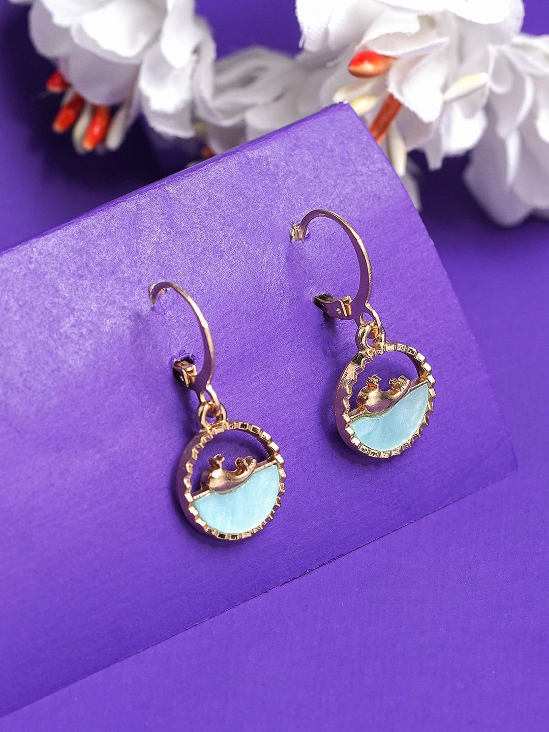 DressBerry Circular Drop Earrings-image-22