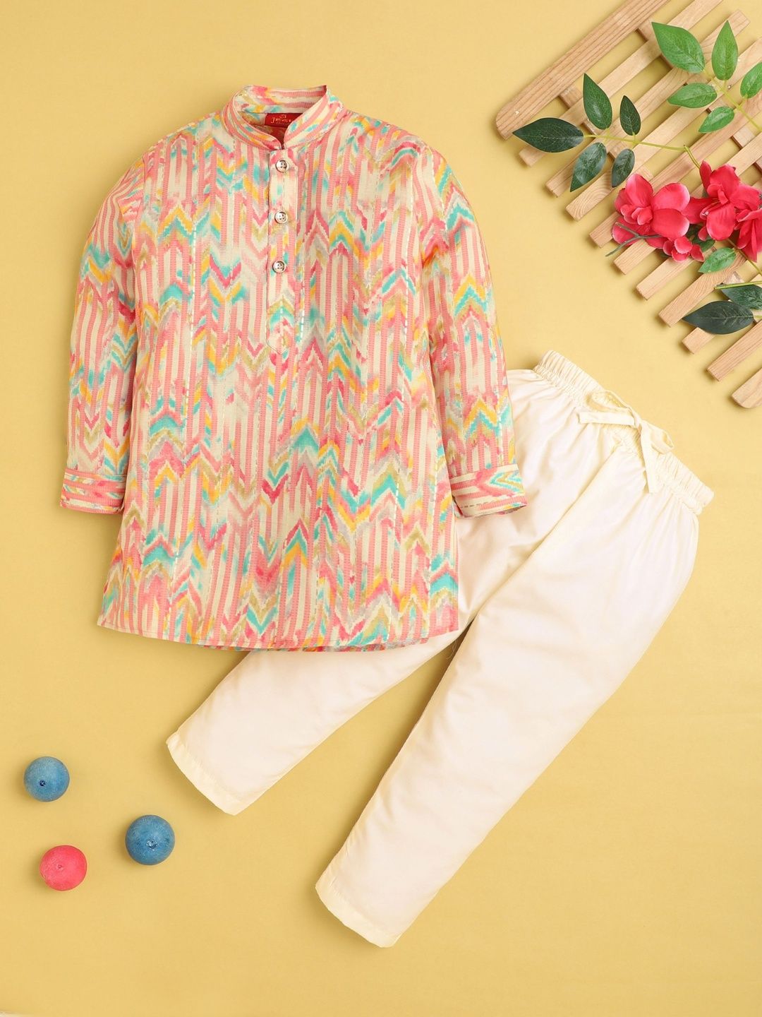 BAESD Boys Printed Regular Kurta with Pyjamas-picture-55