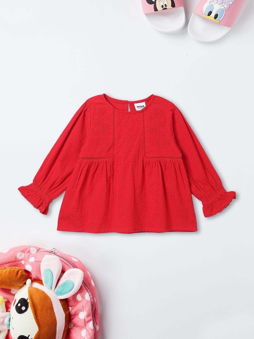 max Girls Embroidered Cotton Top-picture-29