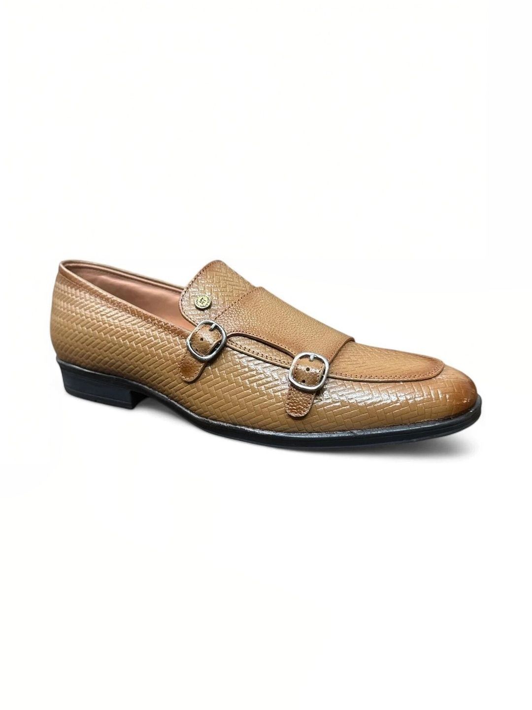 HAUTTON Men Leather Woven Design Formal Loafers Shoes-picture-28