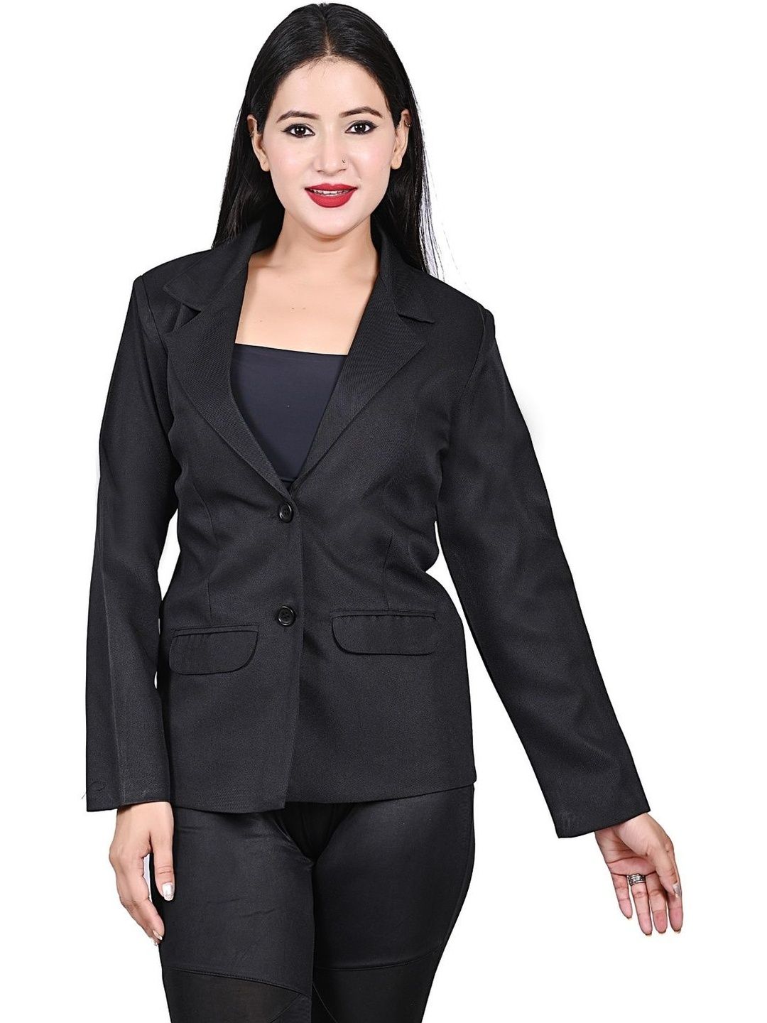 Naida Tailored-Fit Single Breasted Blazer-picture-35