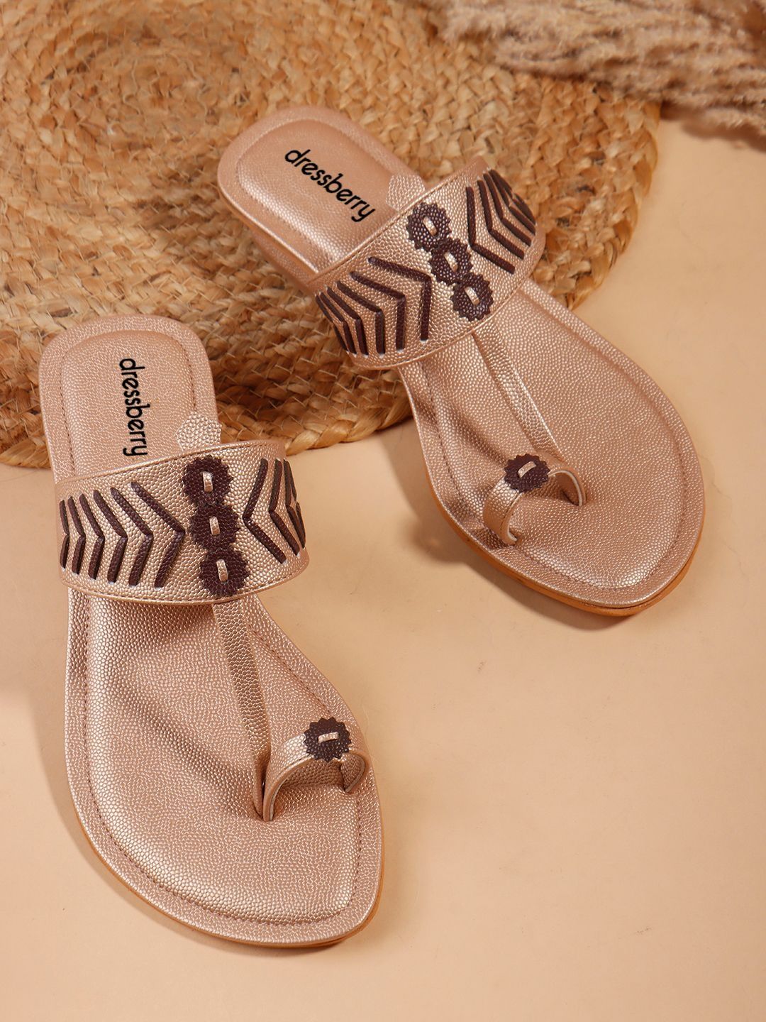 DressBerry Embellished Block Sandals-picture-29