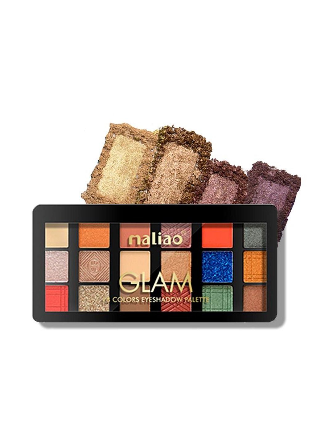 Maliao Glam 18 Colors Eyeshadow Palette - 20 g - Shade 01-picture-36