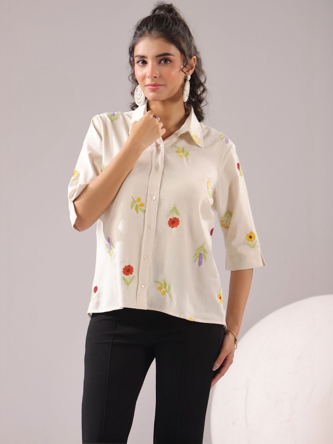 JISORA Print Cotton Top-picture-22