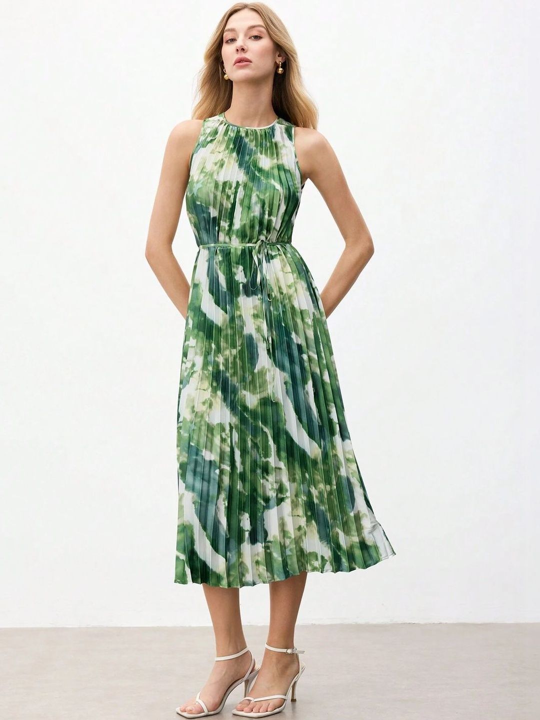 HERE&NOW Print A-Line Midi Dress-picture-40