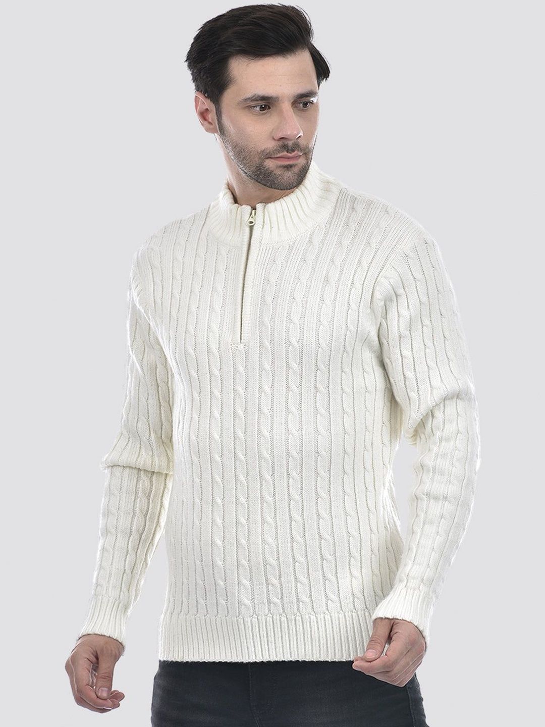 Numero Uno Men Cable Knit Pullover-picture-21