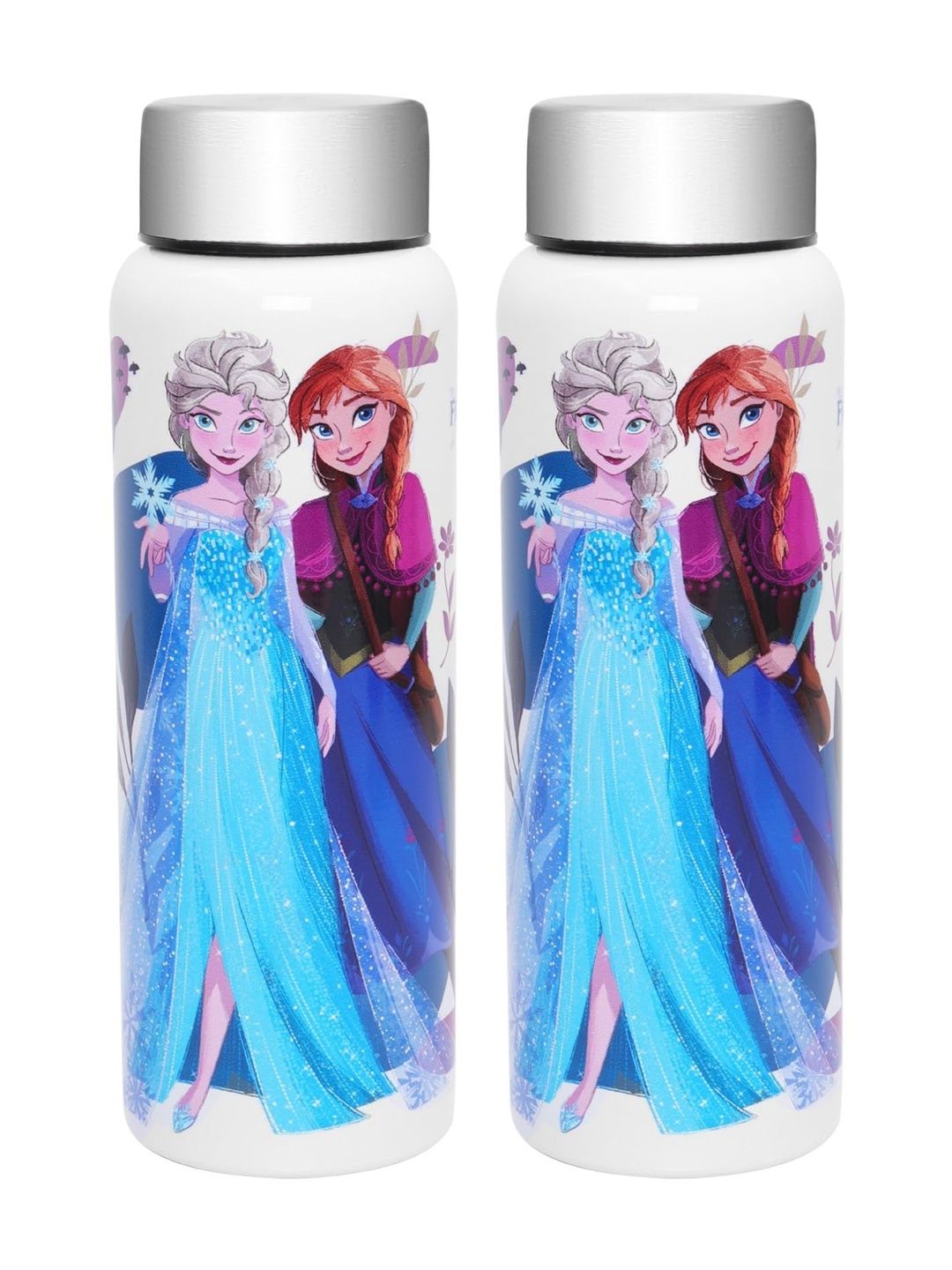 JAYPEE PLUS White Set of 2 Cartoon Characters Single Wall Vacuum Water Bottle-picture-34