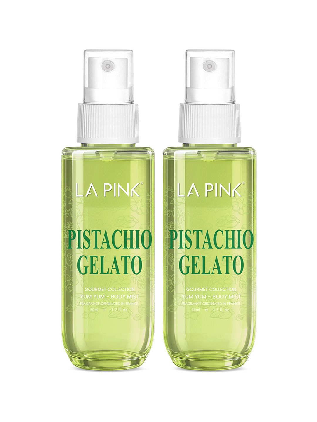 La Pink Set Of 2 Pistachio Gelato Long Lasting Body Mist - 50 ml Each-picture-33