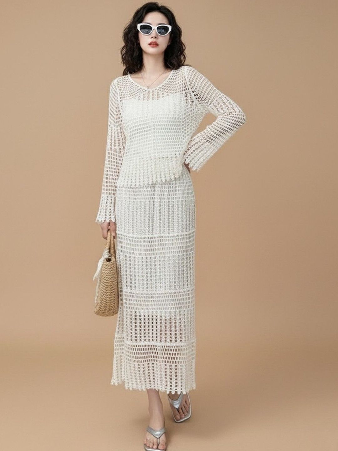 DressBerry Women Self Design Pure Cotton Top with Skirt