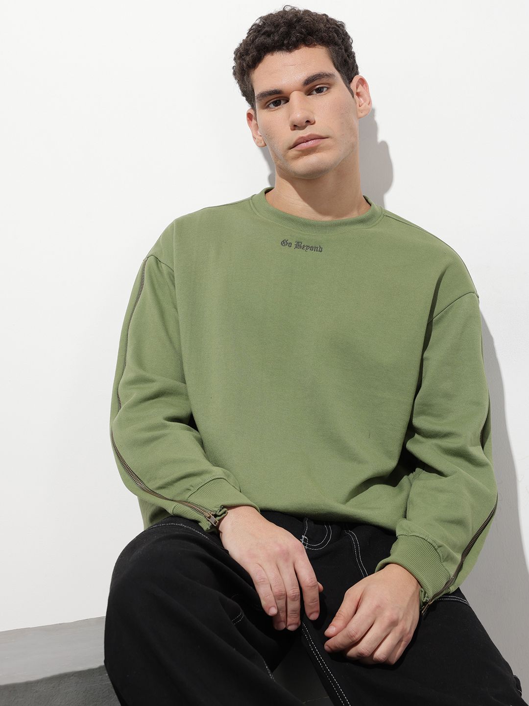 The Roadster Life Co. Relaxed Fit Embroidered Sweatshirt-picture-27