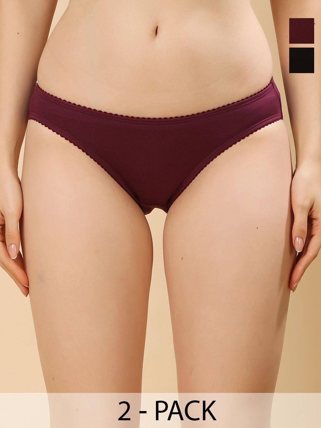 Moda Rapido Pack of 2 Mid-Rise Bikini Briefs-picture-30