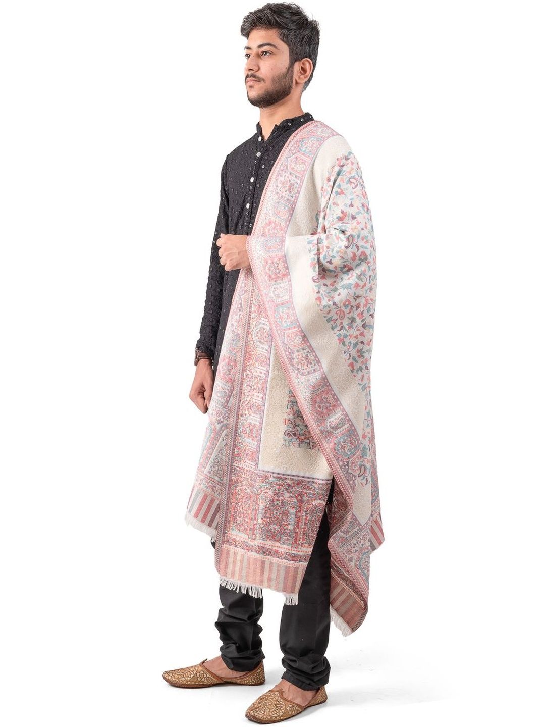 Naureen Men Woven Design Stole-picture-24