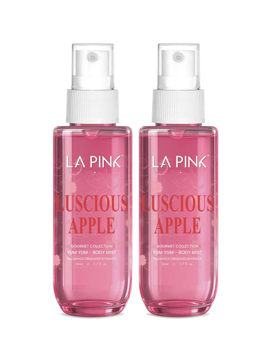 La Pink Set Of 2 Luscious Apple Long Lasting Body Mist - 50 ml Each-picture-40