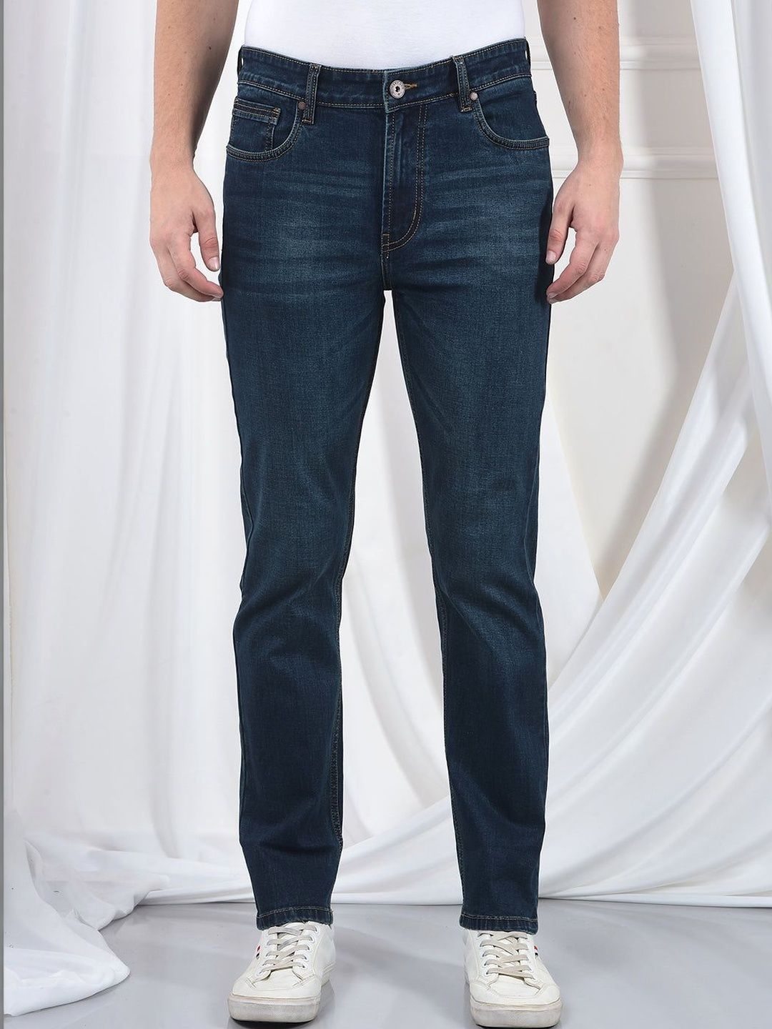 Numero Uno Men Slim Fit Mid-Rise Light Fade Stretchable Jeans-picture-33