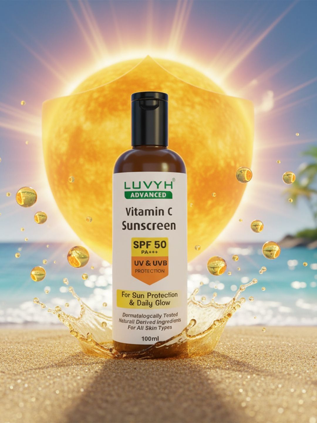 LUVYH Vitamin C Sunscreen SPF 50 PA+++ - 100 ml-picture-35