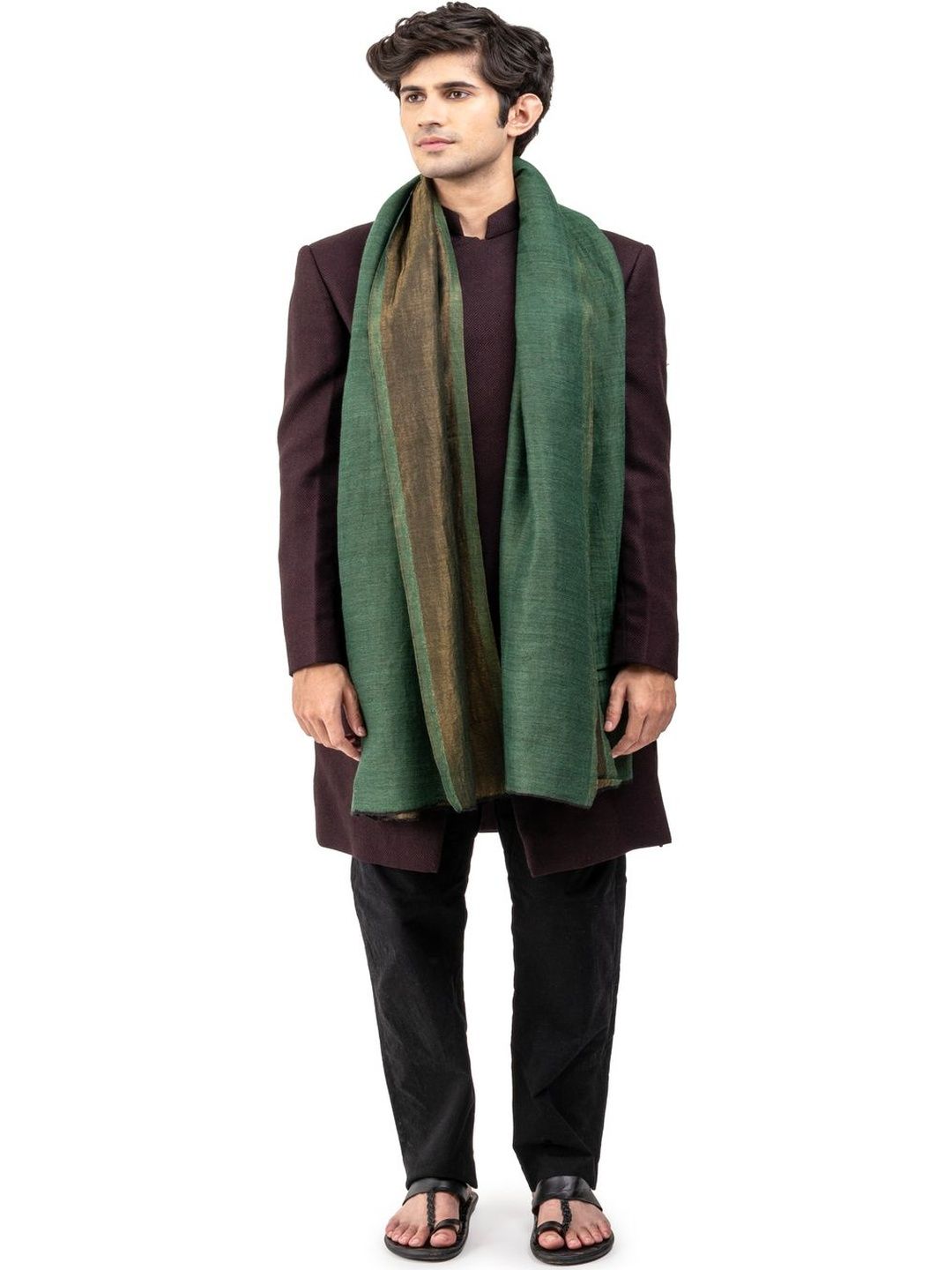 Naureen Men Woven Design Stole-picture-10