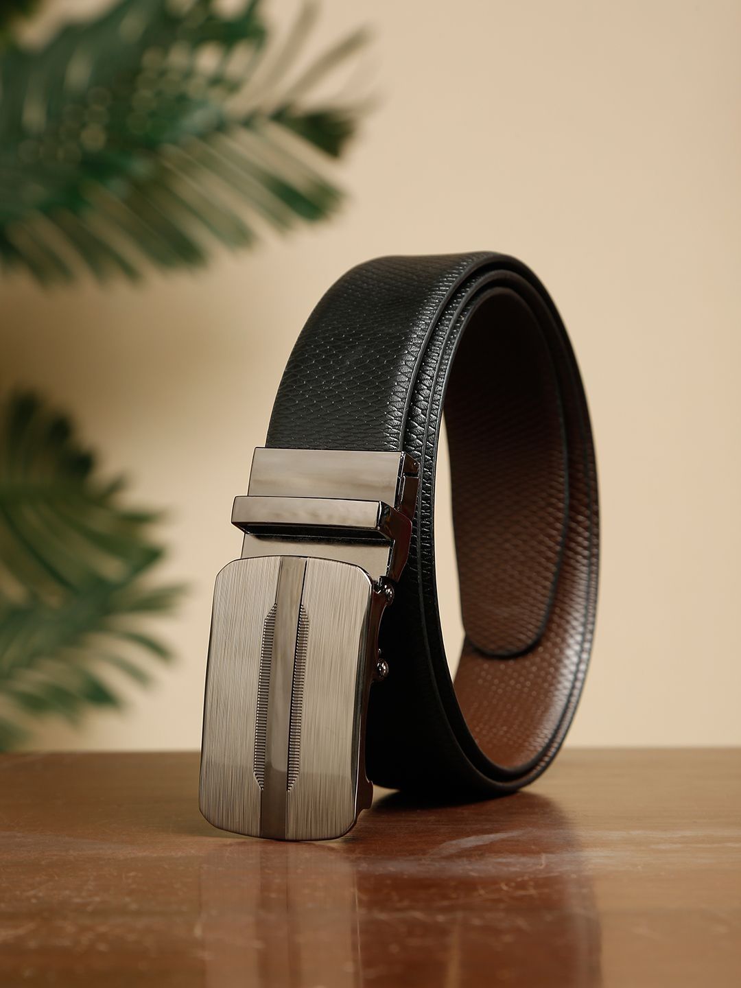TYBELT Men Textured Leather Reversible Belt-picture-23