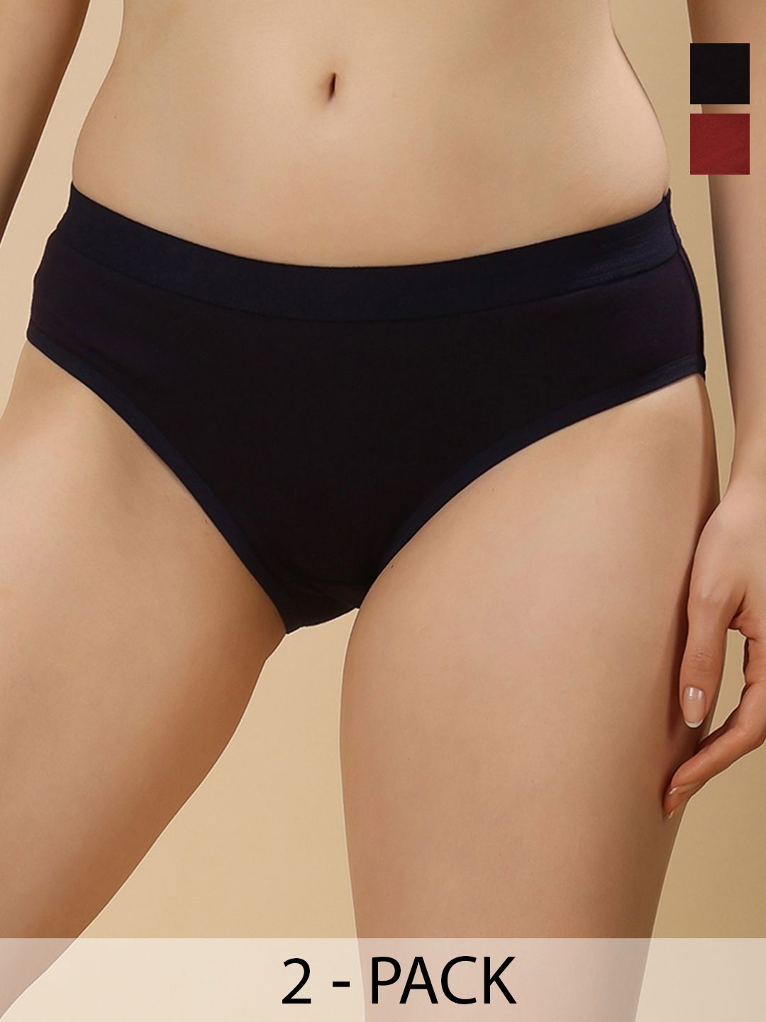 Moda Rapido Pack Of 2 Mid-Rise Bikini Briefs-picture-25