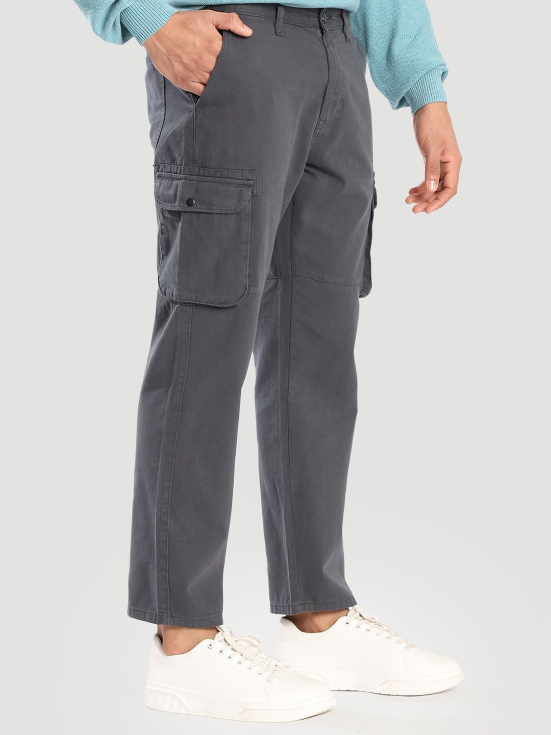 Bene Kleed Men Pleated Cargos Trousers-picture-23