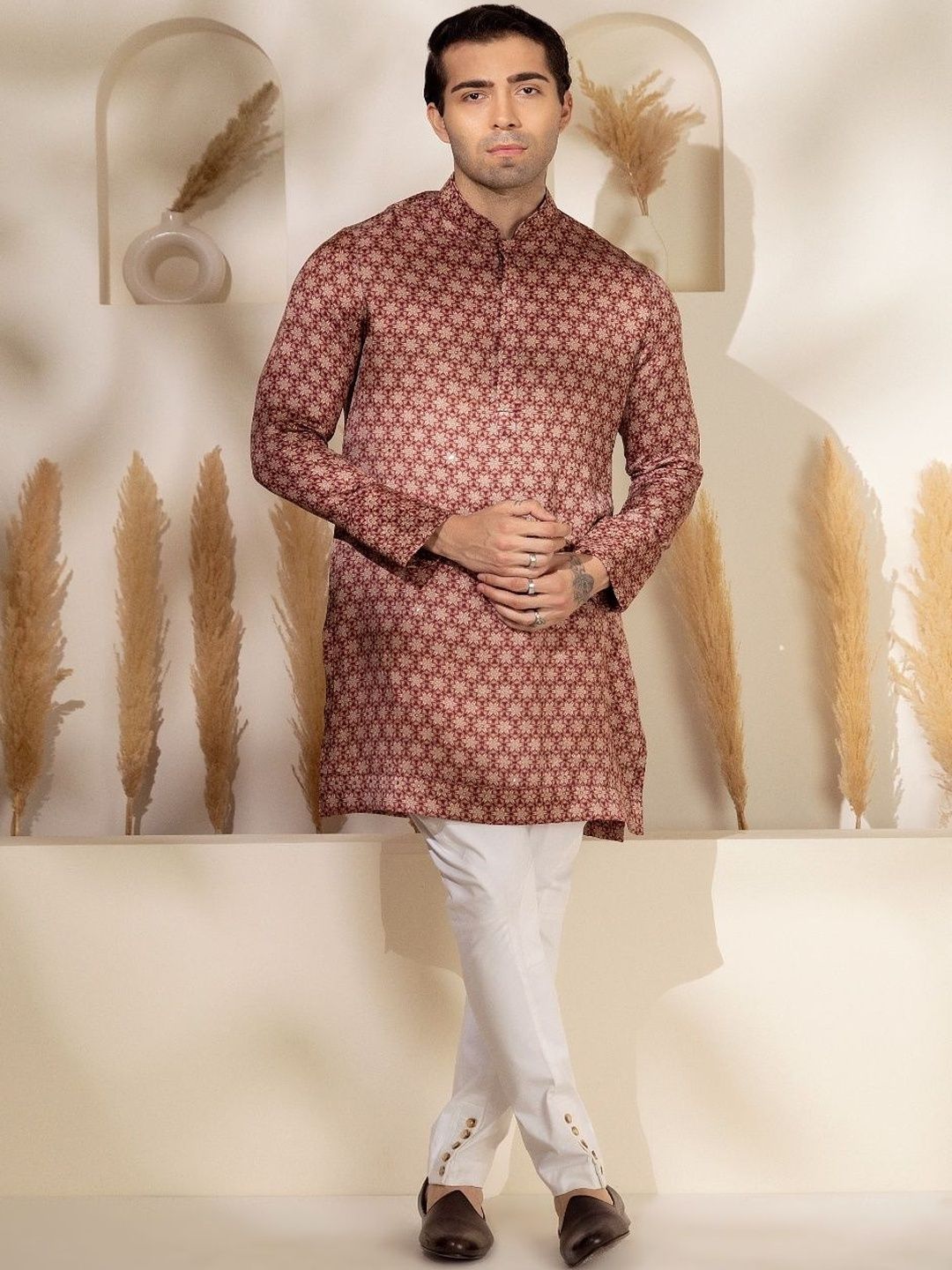 charchaand Men Ethnic Motifs Handloom Kurta-picture-37