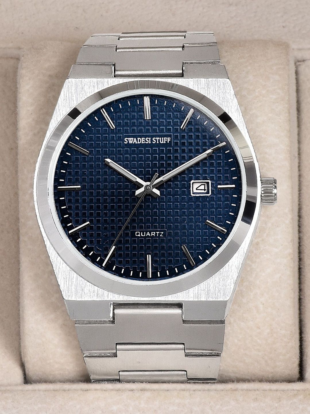 SWADESI STUFF Men Dial & Straps Analogue Watch SDS 151 BLUE 77-picture-9