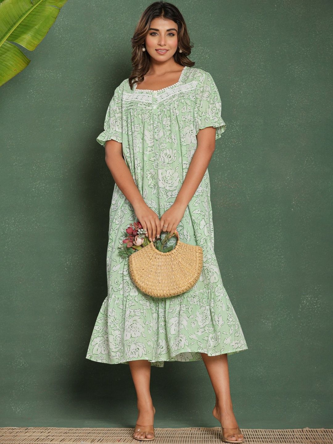 Nihsamah Printed Nightdress-picture-29