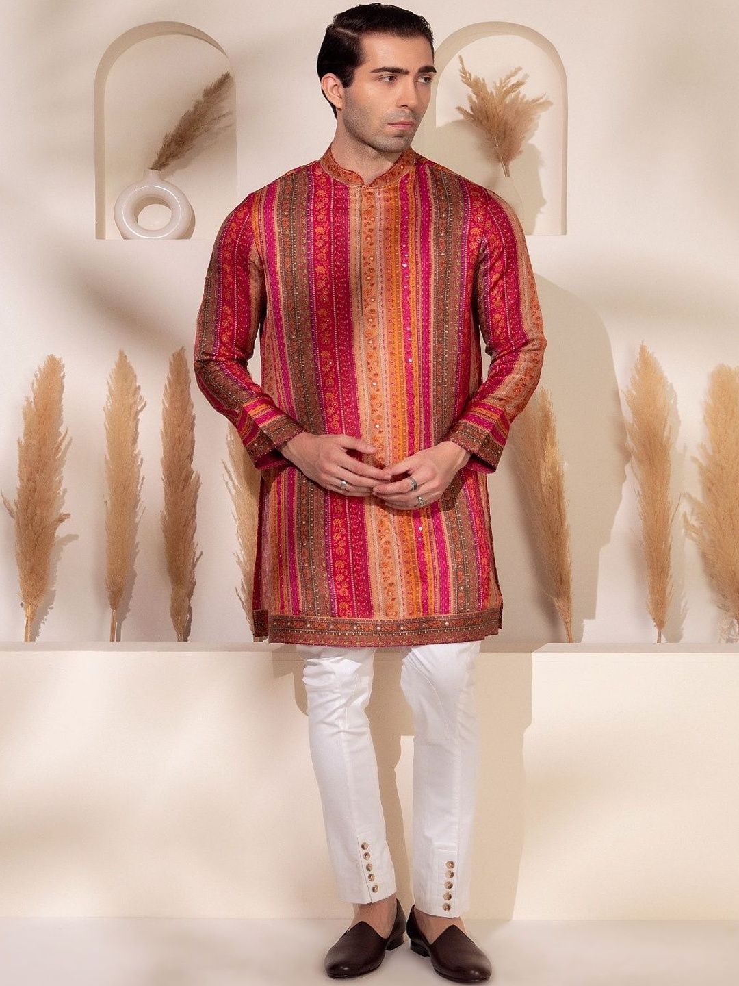 charchaand Men Thread Work Handloom Kurta-picture-45
