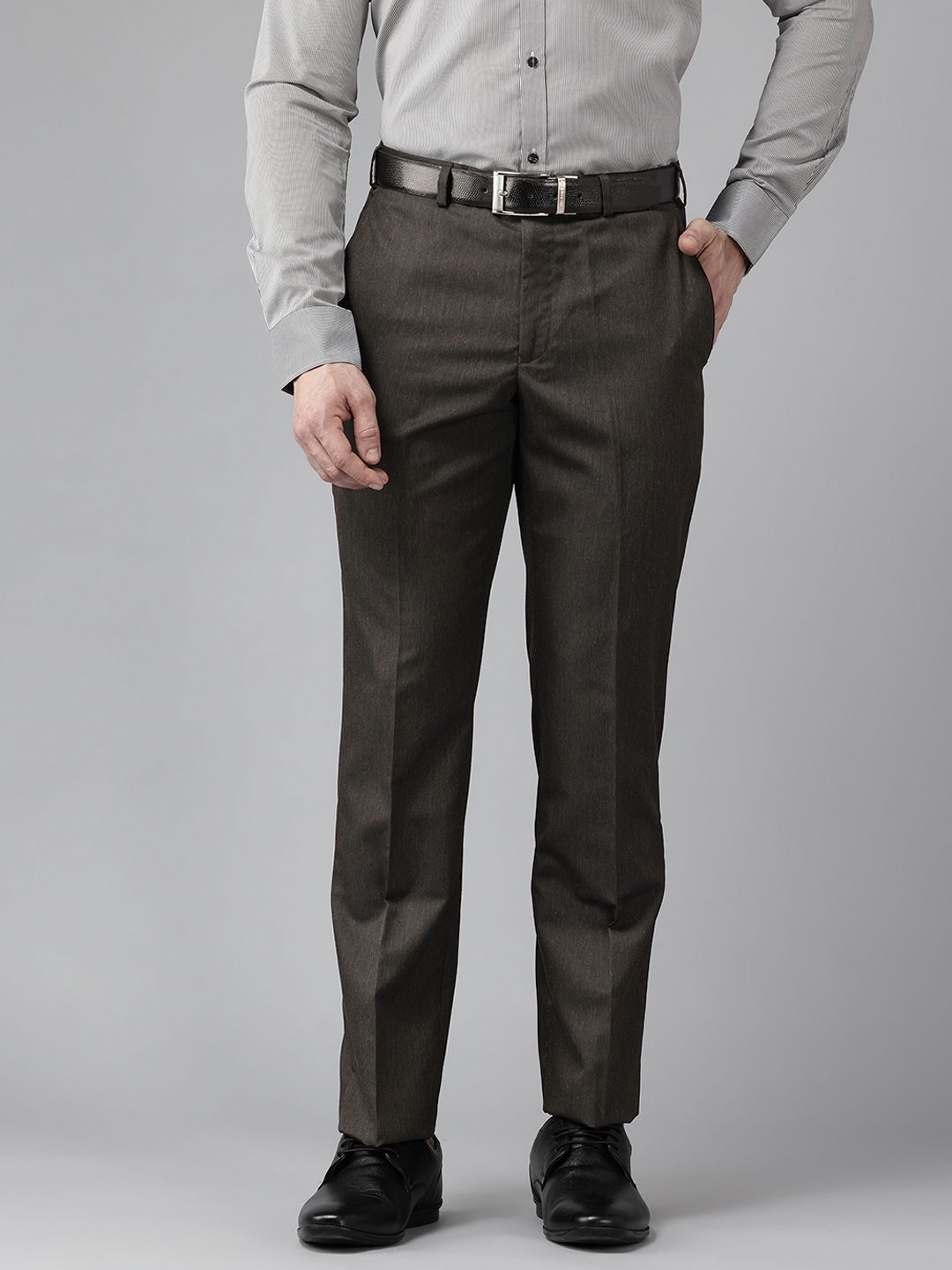 Park Avenue Men Regular Fit Formal Trousers-picture-35