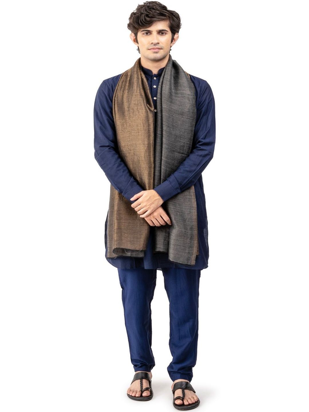 Naureen Men Woven Design Stole-picture-17